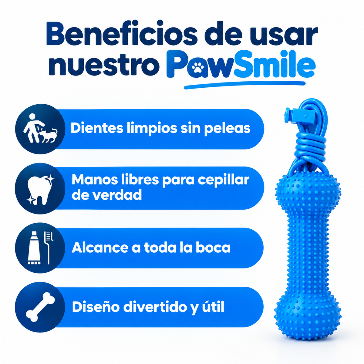 PawSmile - Mordedor Dental 2 en 1