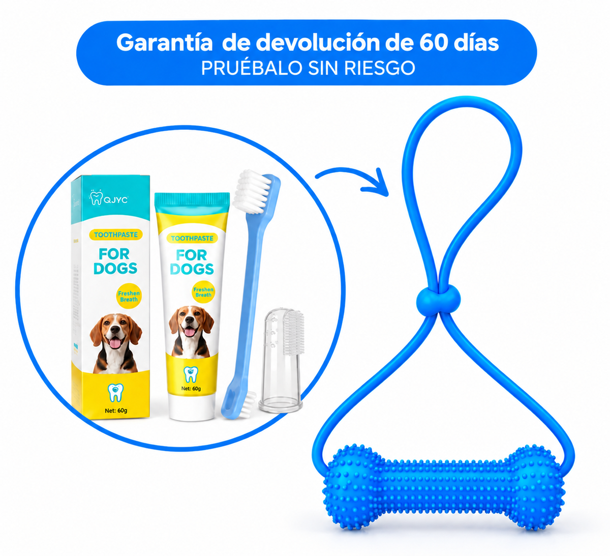PawSmile - Mordedor Dental 2 en 1